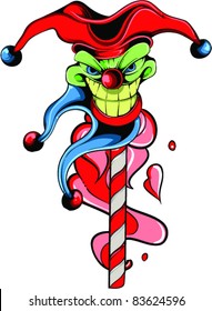 Vector Tattoo Evil Joker