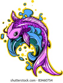 Vector Tattoo Fish