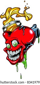 Vector Tattoo Funny Heart