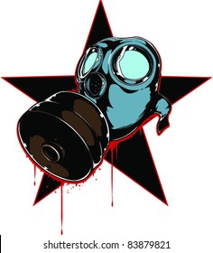 Vector Tattoo Gas Mask