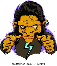 Vector Tattoo Gorilla