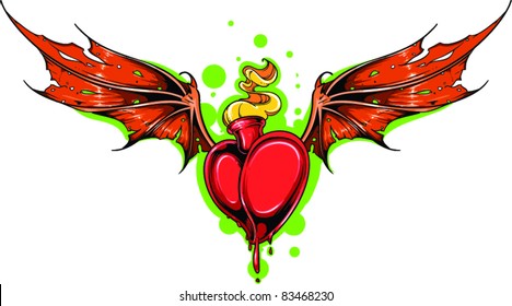 94 Heart bomb tattoo Images, Stock Photos & Vectors | Shutterstock