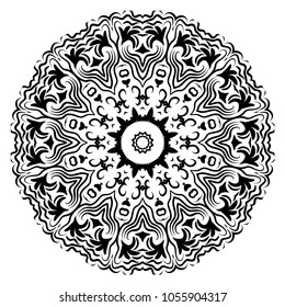 vector tattoo mandala. Decorative pattern in oriental style. Vector illustration. For design