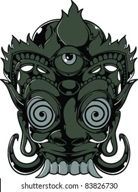 Vector Tattoo Monster