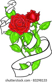 Vector Tattoo Rose