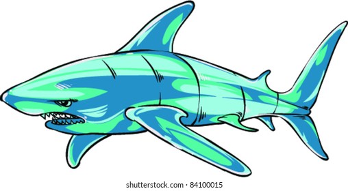 Vector Tattoo Shark