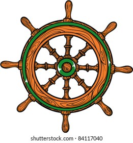 Vector Tattoo  Ship Wheel