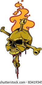 Vector Tattoo Skull