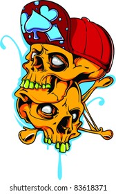 Vector Tattoo Skull