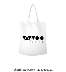 Vector tattoo studio in minimalistic font style
