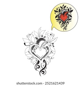 vector tattoo style that is so beautiful and cool
