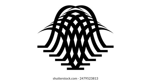 Vector tattoo tribal ornament. beautiful vector illustration. Drawings on the body, ancient symbols.