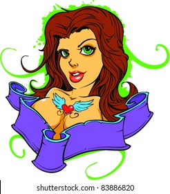 Vector Tattoo Woman