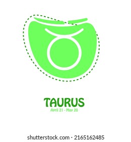 Vector Of Taurus Symbol, Easy To Change Color. Used For Web Decoration, Can Be Printed.