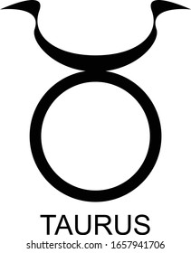 Signo del vector del taurus zodiaco