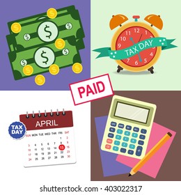 vector Tax design. vector illustration
