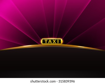 vector taxi background