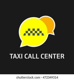 Vector of taxi badges, logos and labels on colorful background. vector illustration