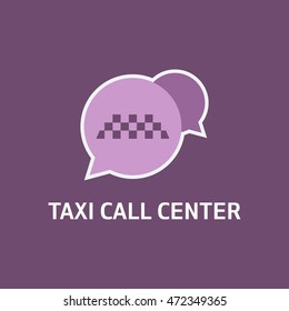 Vector of taxi badges, logos and labels on colorful background. vector illustration