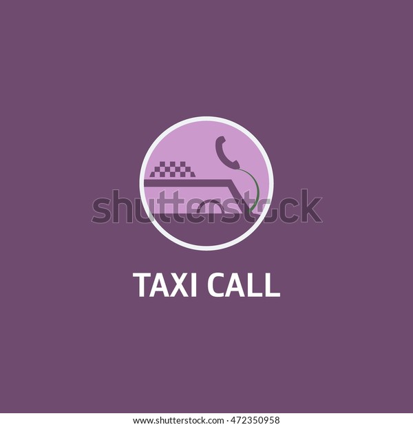 Vector of taxi badges, logos and labels on\
colorful background. vector\
illustration