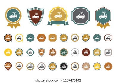 vector taxi icon