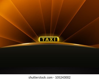 vector taxi illustration