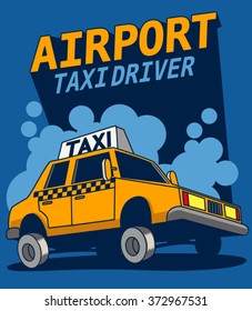 Vector taxi illustration