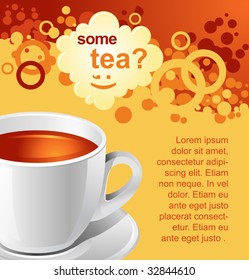 vector tea background for your promotion