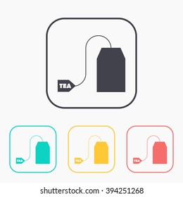 Vector tea bag icon. Eps10 