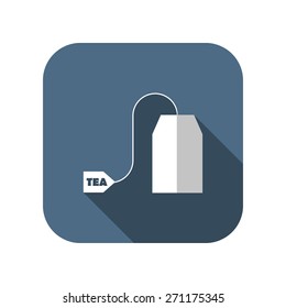 Vector tea bag icon. Food icon. Eps10