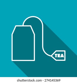 Vector tea bag icon. Food icon. Eps10