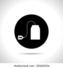 Vector tea bag icon. Food icon. Eps10