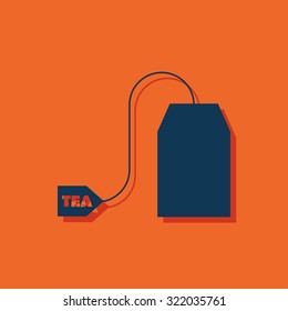 Vector tea bag icon. Food icon. Eps10