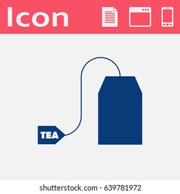 Vector tea bag icon. Food icon. Eps10