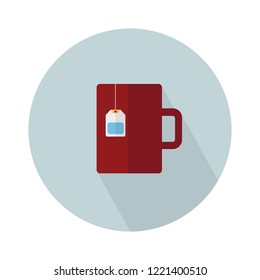 Vector Tea Or Coffee Cup Illustration. Hot Drink Symbol. Mug Icon