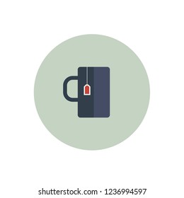 vector tea or coffee cup illustration. hot drink symbol. mug icon vector illustration
