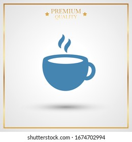 Vector tea cup. Cup for Cafe or Restaurant Illustration Logo Symbol