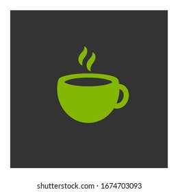 Vector tea cup. Cup for Cafe or Restaurant Illustration Logo Symbol