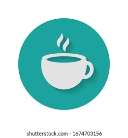Vector tea cup. Cup for Cafe or Restaurant Illustration Logo Symbol