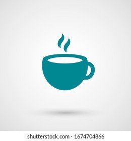 Té vectorial. Símbolo del logotipo de la copa para café o restaurante