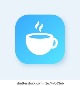 Vector tea cup. Cup for Cafe or Restaurant Illustration Logo Symbol