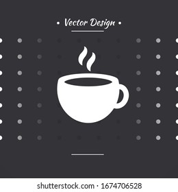 Vector tea cup. Cup for Cafe or Restaurant Illustration Logo Symbol