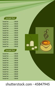 Vector Tea Design template