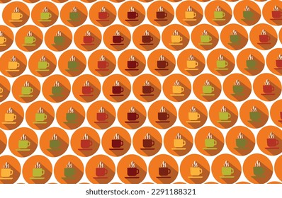 Vector Tea Icons Set on White Background