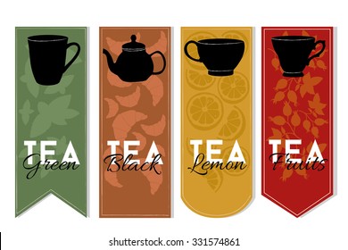 Vector tea label