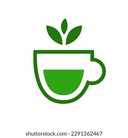 vector tea logo template design