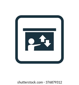 Vector teacher diagram Icon