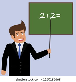 
Vector teacher icon. Vector illustration. Flat design for business financial marketing advertisement advertising web concept cartoon illustration