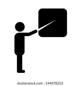 Vector teacher symbol