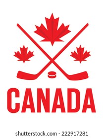 Vector Team Canada Hockey Emblem 